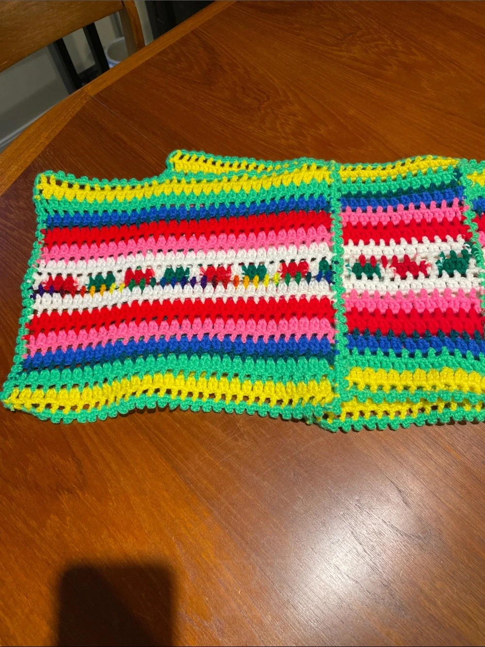 Handmade crocheted placemats